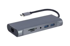 Cablexpert A-CM-COMBO7-01 - dockingstation - USB-C 3.1 - VGA, HDMI - 1GbE