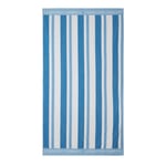 Lexington Striped Cotton Terry Beach Handduk 100x180 Blå