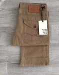 MENS JACK JONES BRANCO STANDARD FIT BUTTON FLY IN CAMEL JEANS W30 L32