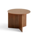 Slit Table Wood Round Walnut