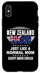 iPhone X/XS New Zealand Mom Just Like Normal Mom Except Much Cooler Moms Case