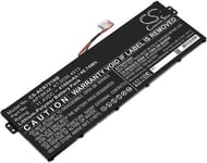 Kompatibelt med Acer Chromebook 311 C721 R721T, 11.4V, 4100 mAh