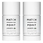 Lacoste - 2 x Match Point Deodorant Stick 75 ml