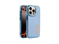 Cool Iphone 16 Pro Milano Blue Faux Leather Case/Raised Edges/Wireless Charging 8434847076027