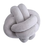Supply Knot Ball Cushion Pillow Concise Style Creative Light Grey 43*73