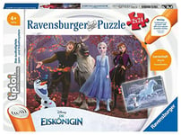 Ravensburger 00109 Jeu Petits explorateurs : La Reine des Neiges-2 x 24 pièces Puzzle pour Enfants à partir de 4 Ans, Multicolore