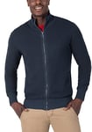 Timezone Men's Basic Knit Jacket Cardigan Sweater, Total Eclipse, L