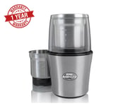 Wet And Dry One Touch Grinder Spice Coffee Kitchen Food Processor 80g 200W