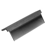 (Black)Flat Iron Comb Straightening Comb Attachment Plastic DIY Comb Accessor RE