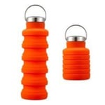 Dorre Fliss Flaska Orange Hopfällbar Silicon 0,5l Diameter 7 Höj Red