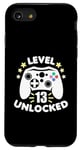 iPhone SE (2020) / 7 / 8 Level 13 Unlocked Video Gamer Thirteenth Birthday (Dark) Case