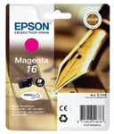 Epson T1623 16 Magenta Ink Cartridge For Workforce WF-2010W WF-2510W WF-2650DWF 