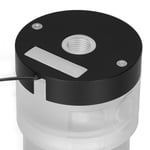 (Black Red Temperature Display) PC Water Cooler Tank Cylinder RGB