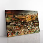 Big Box Art The Triumph of Death by Pieter Bruegel The Elder Canvas Wall Art Print Ready to Hang Picture, 76 x 50 cm (30 x 20 Inch), Brown, Green, Cream