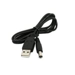 USB Charging Cable for Babyliss Easy Cut V2 7545U Hair Clipper Lead Black
