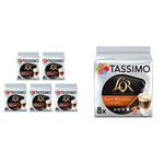 Tassimo L'OR Latte Macchiato Coffee Pods x8 (Pack of 5, Total 40 Drinks) & L'OR Caramel Latte Macchiato Coffee Pods x8 (Pack of 5, Total 40 Drinks)