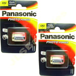 2 Panasonic LITHIUM CR2 Photo Batteries DLCR2  Exp 2030
