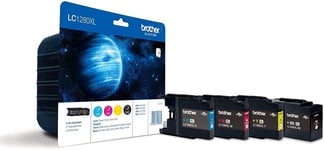 Genuine Brother LC1280XL CMYK Ink Cartridges, MFC-J5910DW J6510DW J6710DW J825DW