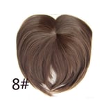 Silky Clip-on Hair Topper Extension Short Straight