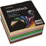 Notisblock limmad 95x95mm färg 10st