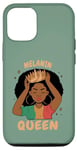 Coque pour iPhone 15 Pro La reine mélanine & Black Girls Magic Qeen Afro