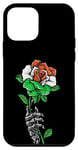 Coque pour iPhone 12 mini Rose du Niger avec squelette drapeau du Niger Racines Souvenir du Niger