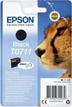 Epson T0711 Ink DURABrite Ultra Cheetah Black C13T07114012 Black, 