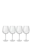 Gin & Tonic-Glas Burgundy Optica 4 Stk. Home Tableware Glass Cocktail Glass Nude Luigi Bormioli
