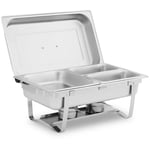 Royal Catering Chafing Dish - GN 1/2 2 x 1/4 9 L Drivstoffbeholder 295 235 60 / 240 135 65 mm