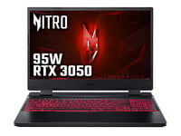 Acer Nitro 5 AN515-58 Gaming Laptop - Intel Core i5-12450H, 16GB, 512GB SSD, NVIDIA GeForce RTX 3050 4G, 15.6" FHD IPS 144Hz, Windows 11 , Black