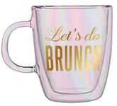 Double Wall Glass Mug - Lets Do Brunch - Slant Collections