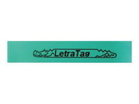 DYMO LetraTAG - Plastique - vert - Rouleau (1,2 cm x 4 m) 1 cassette(s) ruban - pour LetraTag LT-100H, LT-100T, QX50, XR