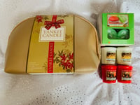 Yankee Candle Cosmetics Bag With 4 x Votives 12 x Tea Lights Christmas Gift Set 