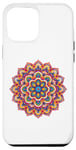 Coque pour iPhone 14 Pro Max Mandala Joli Mandala Coloré Méditer Yoga Cristaux Joie