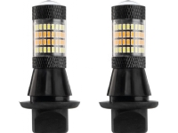 AMiO LED-lampor AMIO P21W / PY21W BAU15s som LED-varselljus med LED-blinkers