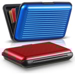 2-pack Slim Mini RFID-blockerande kreditkortshållare i aluminium M