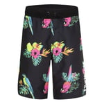 Nike Hrlb Parrot Floral Pull on SWM Short Board, Cramoisi, 4 años Fille