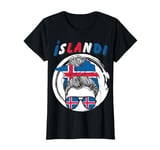 Iceland, Icelandic Girl, Iceland Flag, Islandi T-Shirt