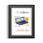 Barba Prints - Gillette Toggle Vintage Safety Razor A4