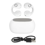 (White)Clip-On Earphones Portable Ear-Clip Headphones IPX5 Waterproof Stereo