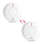 fxo Interlinked Smoke Alarm for Home & Office - Wireless Optical Smoke Detector Alarm with 10 Year Tamper Proof Battery - Can be Interlinked with fxo Carbon Monoxide & Heat Alarm (sold separately)