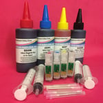 REFILLABLE EMPTY CARTRIDGES + INK FOR EPSON WORKFORCE WF 3640dtwf 3640 dtwf 27