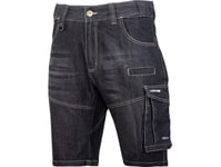 Lahti Pro Short Jeans. Svarta Stretch Shorts, "Xl",Ce,Lahti