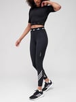 adidas Performance Techfit 3-stripes Leggings - Black, Black, Size M, Women