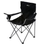 Regatta Isla Lightweight Folding Camping Chair Black Seal Grey, Size: Sgl