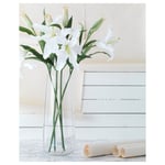 IKEA IKEA SMYCKA plastblomma, lilja/vit, 85 cm, plastblomma, cm, konstgjord blomma 85 cm