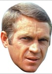 FoxyPrinting Steve Mcqueen Celebrity Cardboard Party Face Mask Fancy Dress