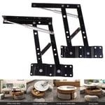 2pcs Folding Spring Tea Table Hinge Furniture Lift Up Top Mechan Onesize