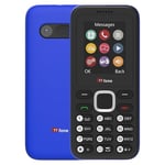 TTfone TT150 Unlocked Basic Mobile Phone UK Sim Free with Bluetooth, Long Battery Life, Dual Sim with camera and games, easy to use, Pay As You Go (Vodafone, with £0 Credit, Blue)