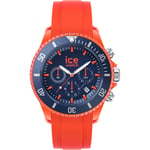 Mens Wristwatch ICE WATCH CHRONO 019841 Silicone Orange Blue Sub 100mt
